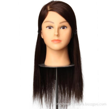 Plastic hair training mannequin doll head practice head training head for barber